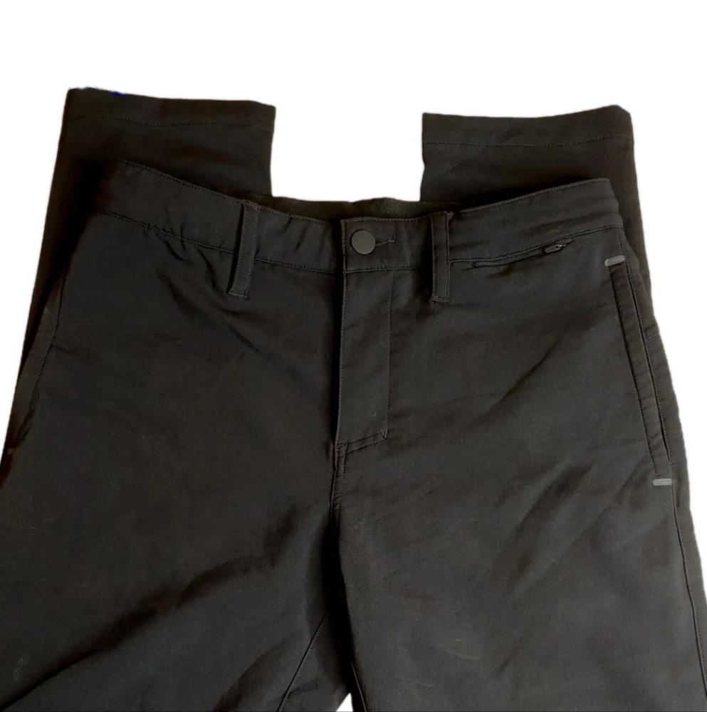 Zella Casual Work Out Pants Woman 30 High Rise Stretchy Comfort Black Athleisure